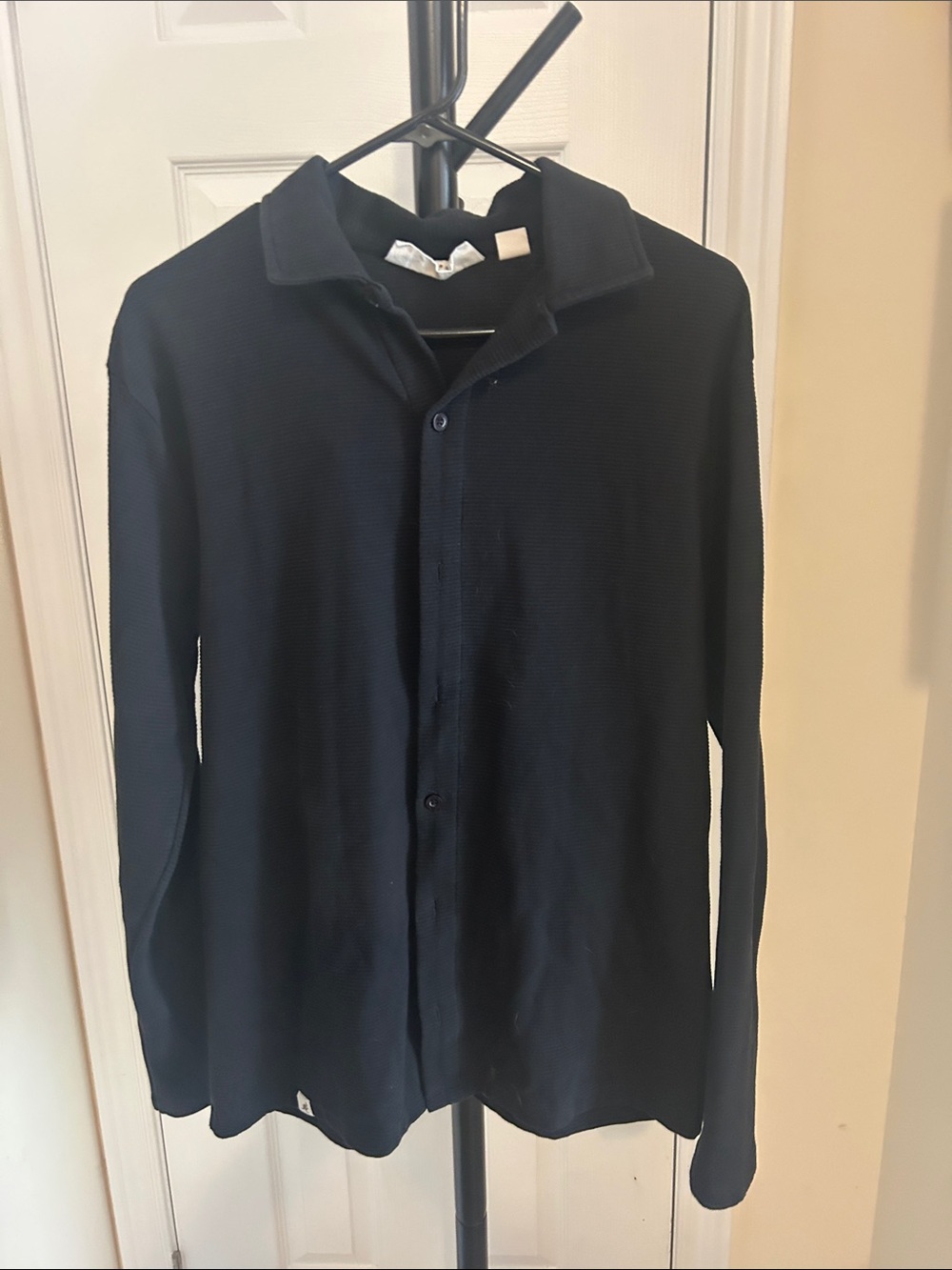 Kangol Black Lightweight Button-Front Shirt Jacket